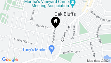 Map of 11 West Clinton Avenue, Oak Bluffs MA, 02557