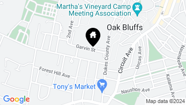 Map of 64 & 66 Garvin Street, Oak Bluffs MA, 02557
