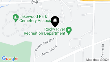 Map of 8 S Hampton Court, Rocky River OH, 44116