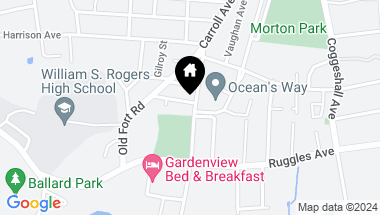 Map of 69 Carroll Avenue, Newport RI, 02840