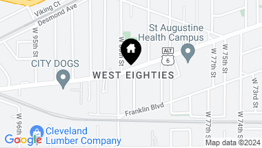 Map of 8403 Detroit Avenue, Cleveland OH, 44102