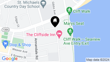 Map of 8 Cliff Avenue, Newport RI, 02840