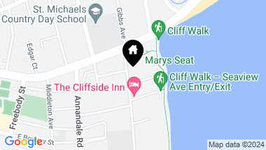 Map of 5 Cliff Avenue, Newport RI, 02840