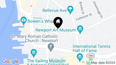 Map of 92 Pelham Street 1, Newport RI, 02840