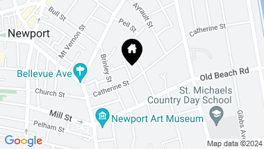Map of 36 Catherine Street, Newport RI, 02840