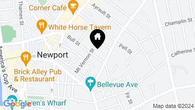 Map of 36 Bull Street, Newport RI, 02840