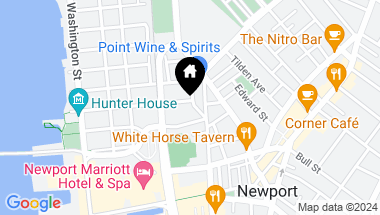 Map of 8 Cross Street, Newport RI, 02840