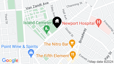 Map of 53 Warner Street, Newport RI, 02840