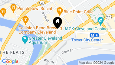 Map of 1417 W 9th Street, Cleveland OH, 44103