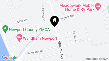 Map of 25 Wolcott Avenue, Middletown RI, 02842