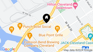 Map of 701 W Lakeside Avenue PH3, Cleveland OH, 44113