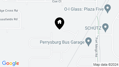 Map of 1034 DWYER Drive, Perrysburg OH, 43551