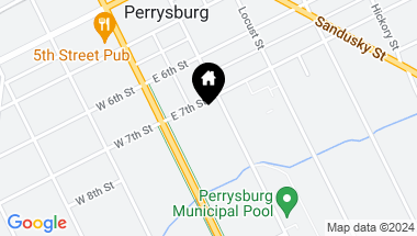 Map of 718 Elm Street, Perrysburg OH, 43551