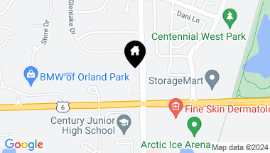 Map of 15800 108th Avenue, Orland Park IL, 60467
