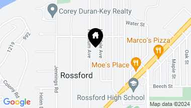 Map of 182 Hannum Avenue, Rossford OH, 43460