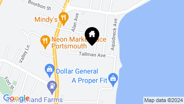 Map of 90 Tallman Avenue, Portsmouth RI, 02871
