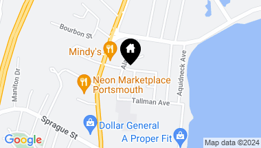 Map of 55 Douglas Avenue, Portsmouth RI, 02871