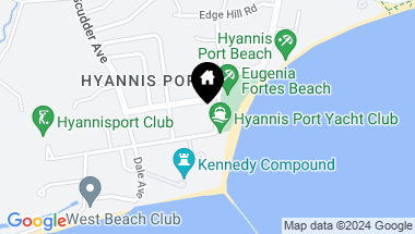 Map of 43 Iyanough Avenue, Hyannis Port MA, 02647
