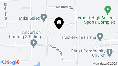 Map of 13331 Fox Hill Drive, Lemont IL, 60439