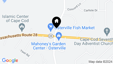 Map of 416 Osterville-West Barnstable Road, Marstons Mills MA, 02648