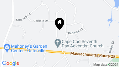 Map of 88 East Osterville Road, Osterville MA, 02655