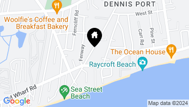 Map of 62 Sea Street, Dennis Port MA, 02639