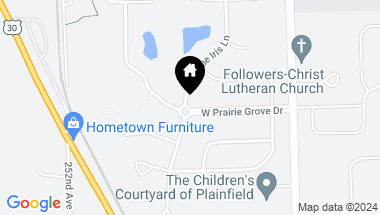 Map of 24808 W Prairie Grove Drive, Plainfield IL, 60585