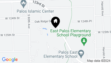 Map of 12410 S McCarthy Road, Palos Park IL, 60464