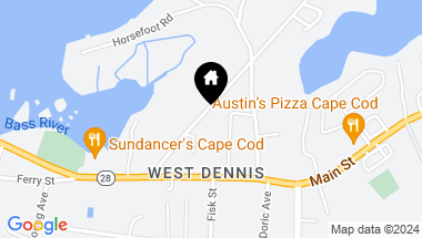 Map of 52 Cove Road, West Dennis MA, 02670