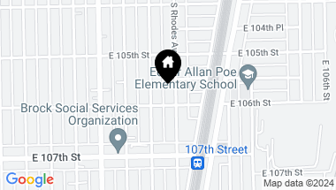 Map of 10548 S Rhodes Avenue, Chicago IL, 60628