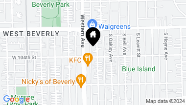 Map of 10350 S Claremont Avenue, Chicago IL, 60643