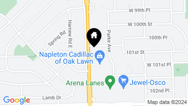Map of 10109 S Cicero Avenue Unit: 206, Oak Lawn IL, 60453