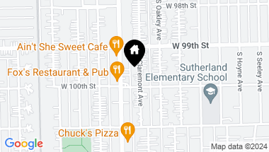 Map of 9942 S Claremont Avenue, Chicago IL, 60643