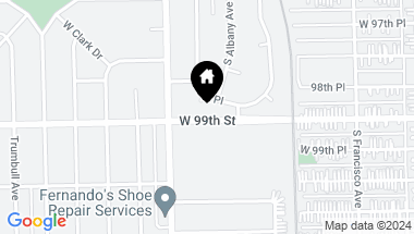 Map of 3150 W 99th Street Unit: 2A, Evergreen Park IL, 60805