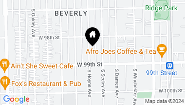 Map of 9833 S Hoyne Avenue, Chicago IL, 60643