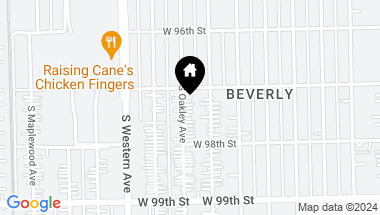 Map of 9719 S Oakley Avenue, Chicago IL, 60643