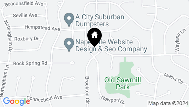 Map of 2332 Newport Drive, Naperville IL, 60565
