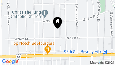 Map of 9341 S HOYNE Avenue, Chicago IL, 60643