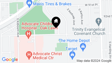Map of 9232 S Tripp Avenue, Oak Lawn IL, 60453