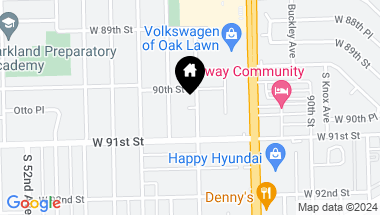 Map of 9012 S 49th Avenue, Oak Lawn IL, 60453