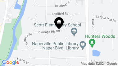 Map of 422 Carriage Hill Road, Naperville IL, 60565