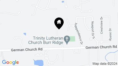 Map of 8255 Steepleside Drive, Burr Ridge IL, 60527