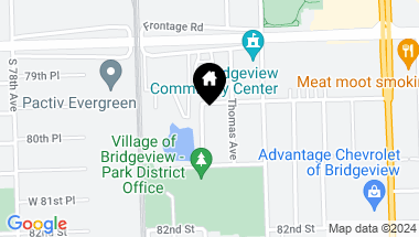 Map of 8009 BELOIT Avenue Unit: 3A, Bridgeview IL, 60455
