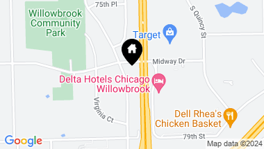 Map of 7711 Eleanor Place, Willowbrook IL, 60527