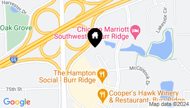 Map of 850 VILLAGE CENTER Drive Unit: 311, Burr Ridge IL, 60527
