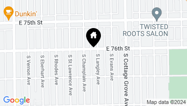 Map of 7604 S Langley Avenue, Chicago IL, 60619