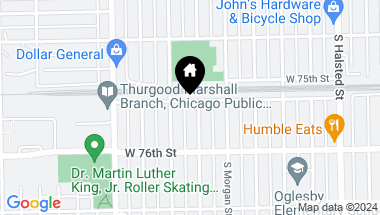 Map of 7504 S Carpenter Street, Chicago IL, 60620