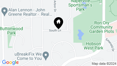 Map of 27W675 South Lane, Naperville IL, 60540