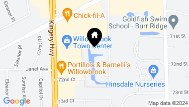 Map of 7210 Birchwood Court Unit: D, Willowbrook IL, 60527