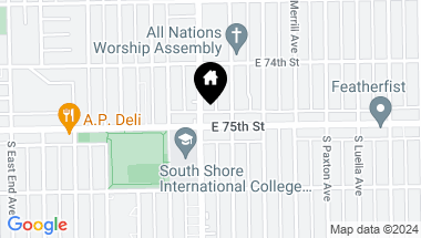 Map of 2000 E 75th Street, Chicago IL, 60649